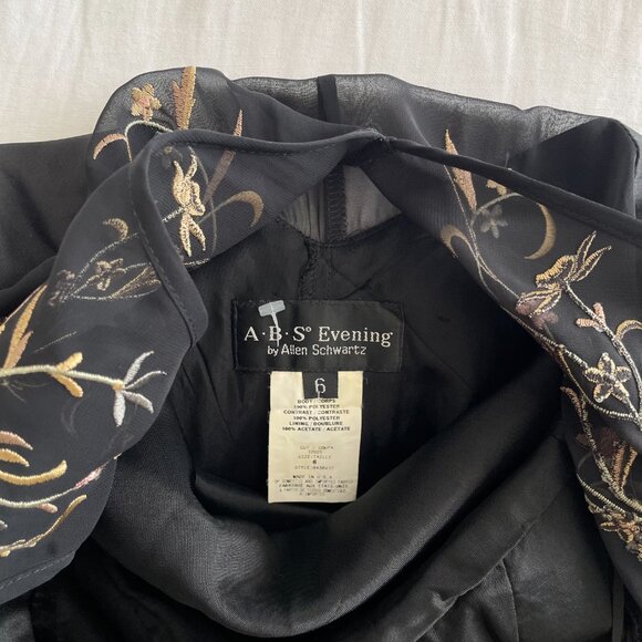 Vintage A-B• S° Evening by Allen Schwartz Dress (sz 6) - Picture 3 of 7